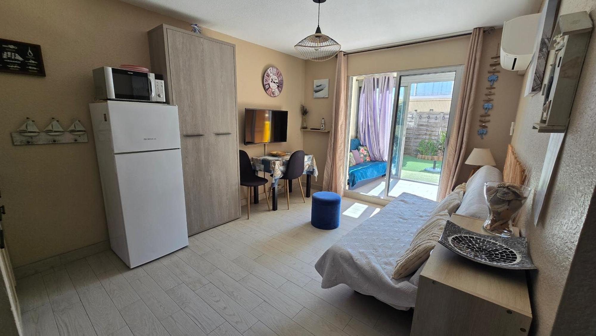 Joli T2 avec jardin plage Richelieu - 6 personnes Agde Extérieur photo